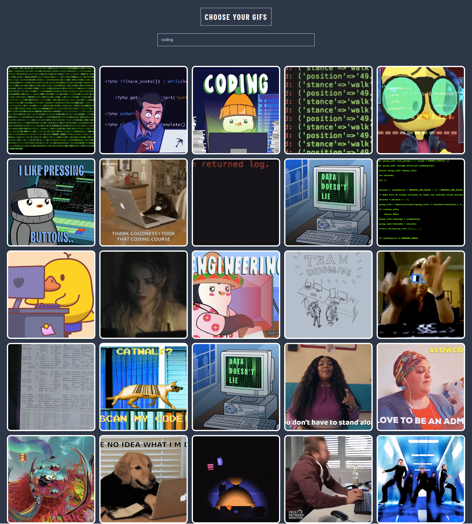 Gifs Search Engine